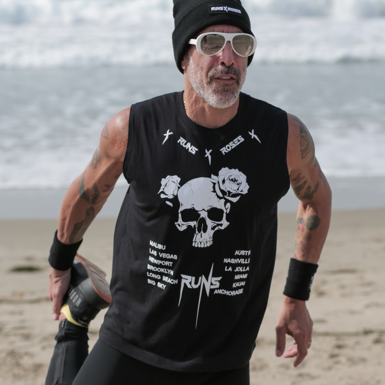 RXR Running Skull Muscle Tee